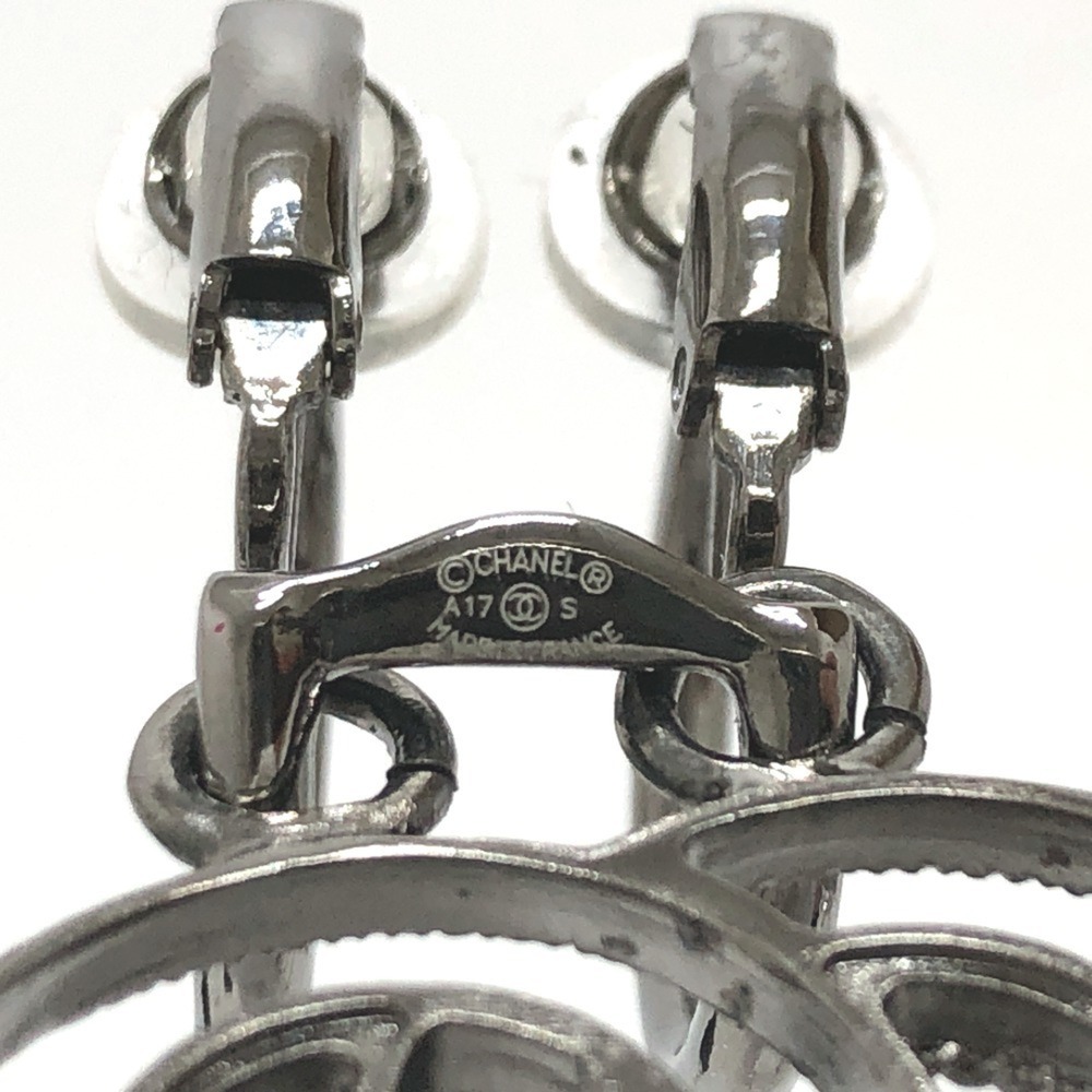 CHANEL Authentic Black Logo Earrings - Picture 6 of 9